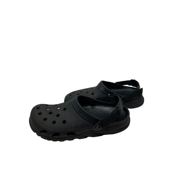 Crocs Charcoal Gray Clogs Mens 10 Womans 12 - Picture 2 of 7